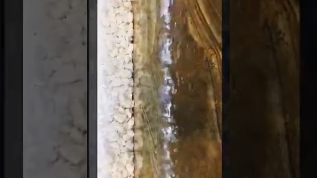 Водопад по натуральному камню + фитостены из мха