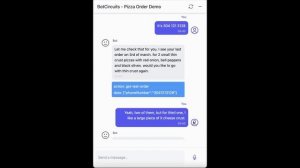 Pizza ordering AI Chatbot powered by BotCircuits and GPT-4