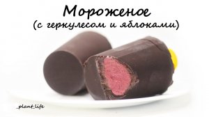 МОРОЖЕНОЕ (с геркулесом и яблоками) | список ингредиентов под видео ?