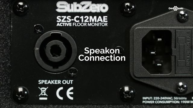 SubZero 230W 12" Active Floor Monitor | Gear4music смотреть онлайн