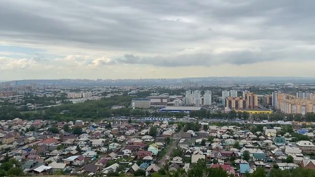 Лысая гора. Красноярск. Вид на город.