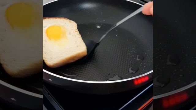 Яичница, быстрый завтрак, полезный завтрак, тост с моцареллой.Breakfast. Omelette. смотреть онлайн