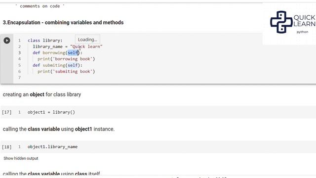 Classes, Objects, and Encapsulation in python