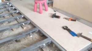 Полы из профиля Knauf, фанеры и паркетной доски