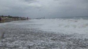 Июнь 2023г ,пляж LARISSA SULTAN`S BEACH 4,Турция,Кемер,штормит.