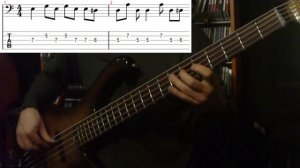 Greatest bass lines with TAB - Nirvana  come as you are bass cover