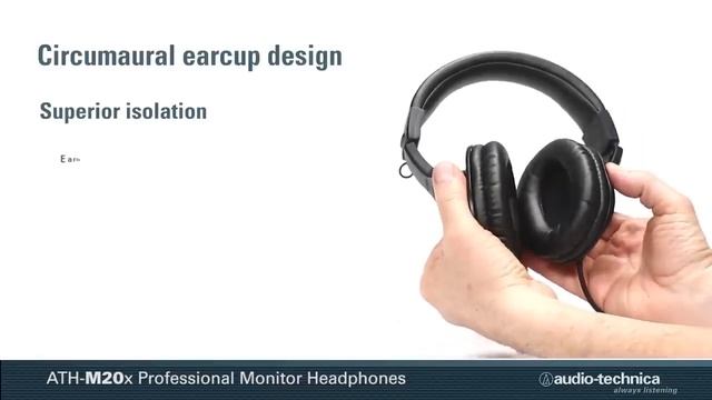 [audio-technica]모니터링 헤드폰 엔트리 모델 M시리즈 ATH-M20x смотреть онлайн