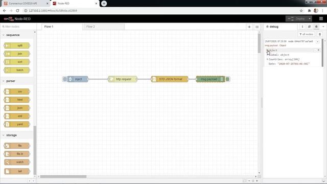 Tutorial_02: How to get data from Website Using Node-Red смотреть онлайн