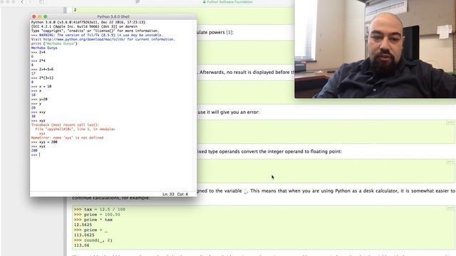 PYTHONv3: Video 5: Basit Hesaplamalar