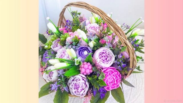 Видеослайд букетов из мыльной основы. смотреть онлайн