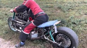 Мотоцикл с двигателем от ВАЗ своими руками