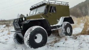 Небольшая покатушка на собранном вездеходе на Чукотку
