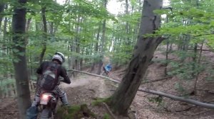 Hard enduro party, fail, (KTM exc 520, Honda CR 250, Aprilia RX 125 Kawasaki KX 250)