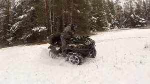 РМ-500 квадроцикл по первому снегу!