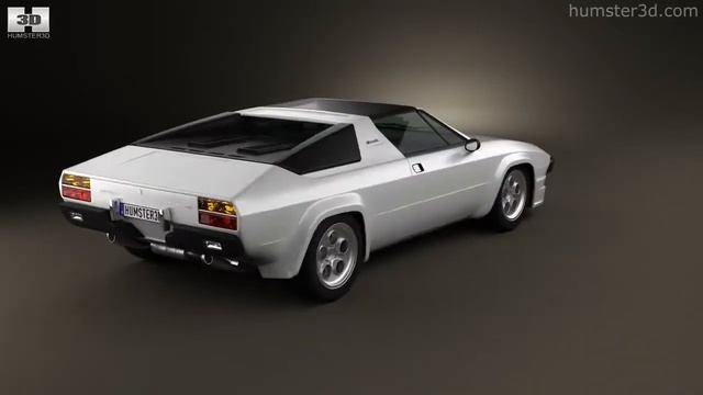 Lamborghini Silhouette P300 1976 by 3D model store Humster3D.com смотреть онлайн