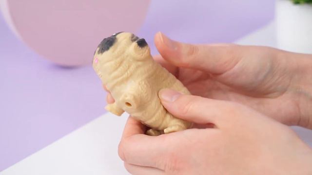 Игрушка-антистресс тянучка "Мопс" смотреть онлайн