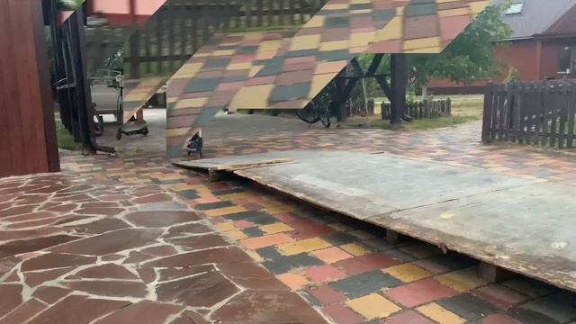 Делаю трюки на собственном мини скейт парке! СДЕЛАЛ СВОИМИ РУКАМИ