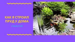Пруд с альпийской горкой. Как я строил Пруд с горкой у Дома. Мой Пруд у Дома Своими руками.