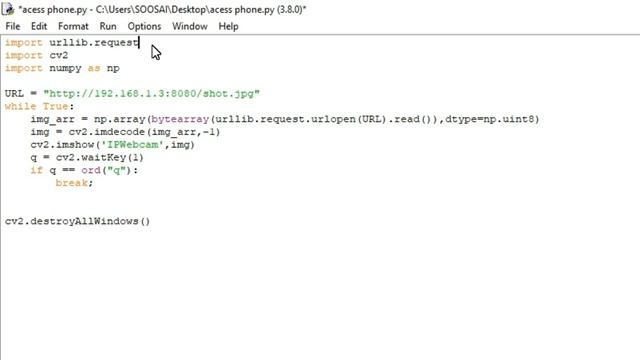 How to Access Mobile Camera From PC | IP Webcam | Python Script To Access Phone Camera смотреть онлайн