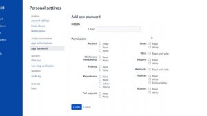 BitBucket use app passwords