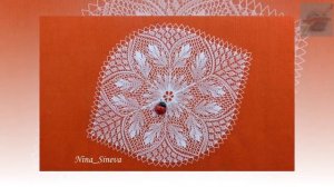 Салфетки спицами. Knitted cloth.