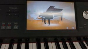 Yamaha Clavinova CVP-609 digital piano arranger in satin black stock number 23126