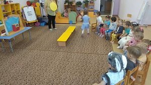 Младшая группа - Занятие по пожарной безопасности "В гостях у Колобка"