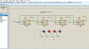 Contador binario 0 a 15 Proteus