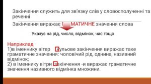 10.Основа слова та закінчення.Змінні і незмінні слова.