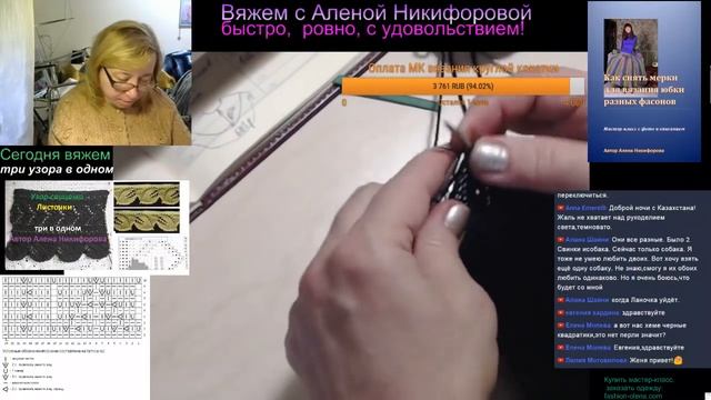 Красивый узор спицами с листьями. Обвязка спицами - три интересных узора смотреть онлайн