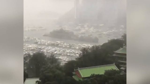 A cyclone brought down a strong wind on China! Buildings fall like houses of cards смотреть онлайн