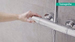 hansgrohe Crometta S showerpipe 240 1jet with thermostat