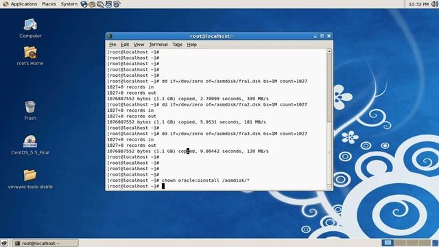 oracle 11g asm configuration on CentOS 5 part1 смотреть онлайн
