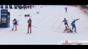 Устюгов в сражении за победу против Клебо // Спринтерские гонки 1.5 км // Давос (сезон 2021-2022)