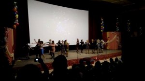 Танец учителей Гимназии №3 на юбилее школы