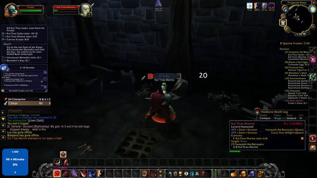 Хардкор челлендж в WoW classic смотреть онлайн