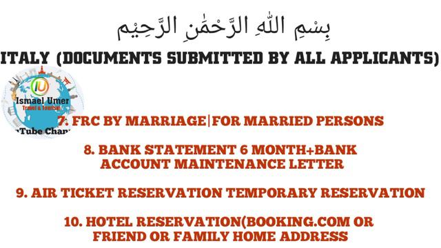 How can I apply Italy Visit visa in Pakistan 2022? , Italy visit  Requirements     #Iutravel&touris