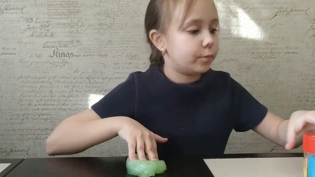 Прозрачный клеар слайм киви из клея Erich Krause Шоу бай Маша