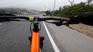 Русский мост, дорога в центр Владивостока | Катаюсь на велосипеде | Владивосток