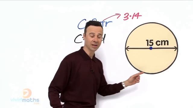 Circumference of a Circle Given Diameter - VividMath.com смотреть онлайн