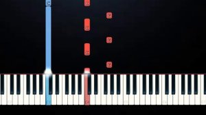 Undertale - Papyrus Theme Song - Bonetrousle (SLOW EASY PIANO TUTORIAL)