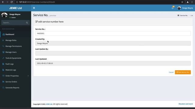 Log Management System - Laravel 8