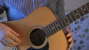 Настройка пятой (5) струны гитары - нота Ля (A)