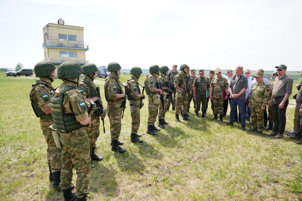 Самарская область. Боевое слаживание подразделений полка «Башкортостан». Часть 1, июнь 2023 г.