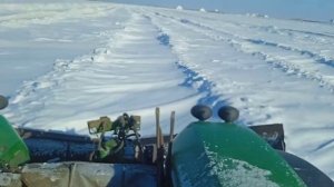 Джон Дир 9420 на снегозадержании