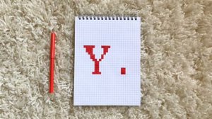 HOW TO DRAW THE LETTER Y | PIXEL ART | STEP BY STEP