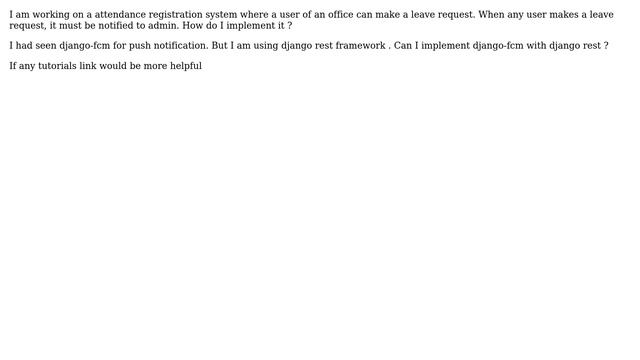 Push notification in django rest смотреть онлайн