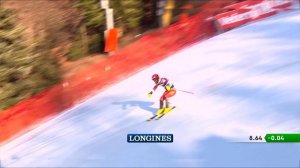 Александр Хорошилов, слалом в Загребе, 1st run