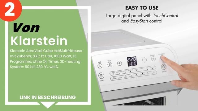 Die 3 besten 10-Liter-Heißluftfritteuse смотреть онлайн