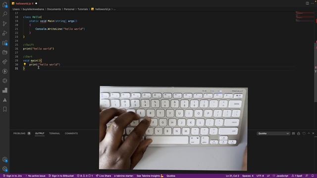 ASMR Programming - "Hello World code" In 10 Different Programming  Languages  - No Talking